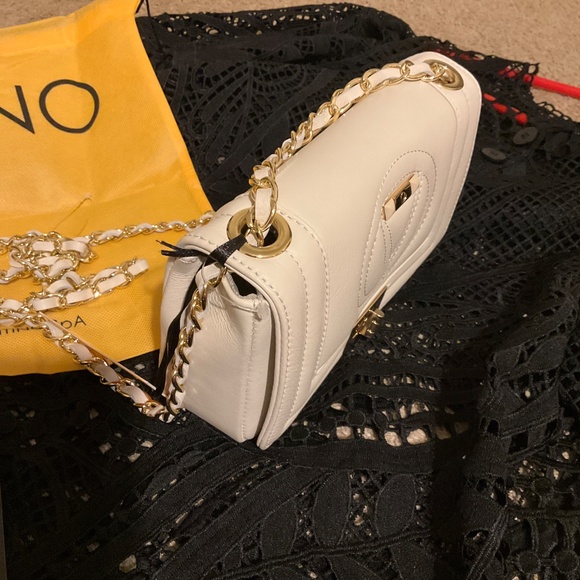 VALENTINO Beatriz Signature Logo Leather Chain Crossbody Bag - Picture 4 of 13